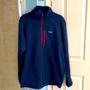 Patagonia navy blue 1/4 zip size X large